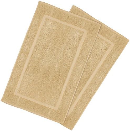Utopia Towels Cotton Bath Mat, 21x34 in, 2 Pack, White