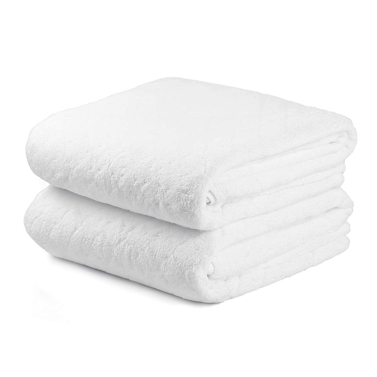 JML Microfiber Bath Towel with Hanging Loop, 2 Pack, 30" x 60", Grey