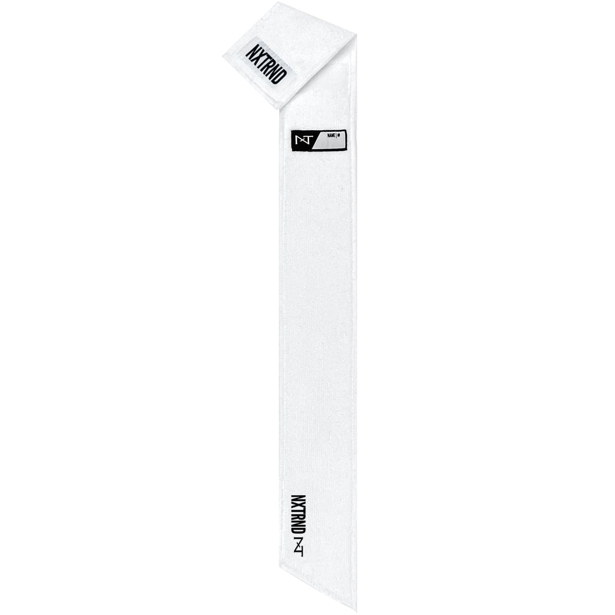 Nxtrnd Streamer Football Towel, Thin Sports Towel, Dries Hands & Football Accessories (White)