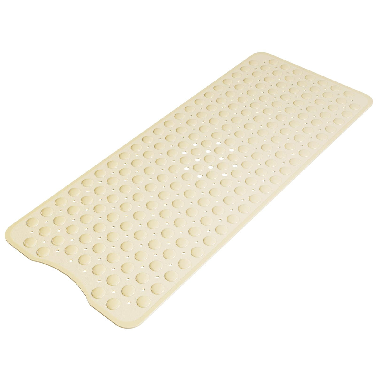 AmazerBath Shower Mat Non Slip 40 x 16 Inches, Bathtub Mat Shower Stall Mats with Suction Cups and Drain Holes, Non Slip Bath Mat for Tub for Elderly & Kids, Clear Blue