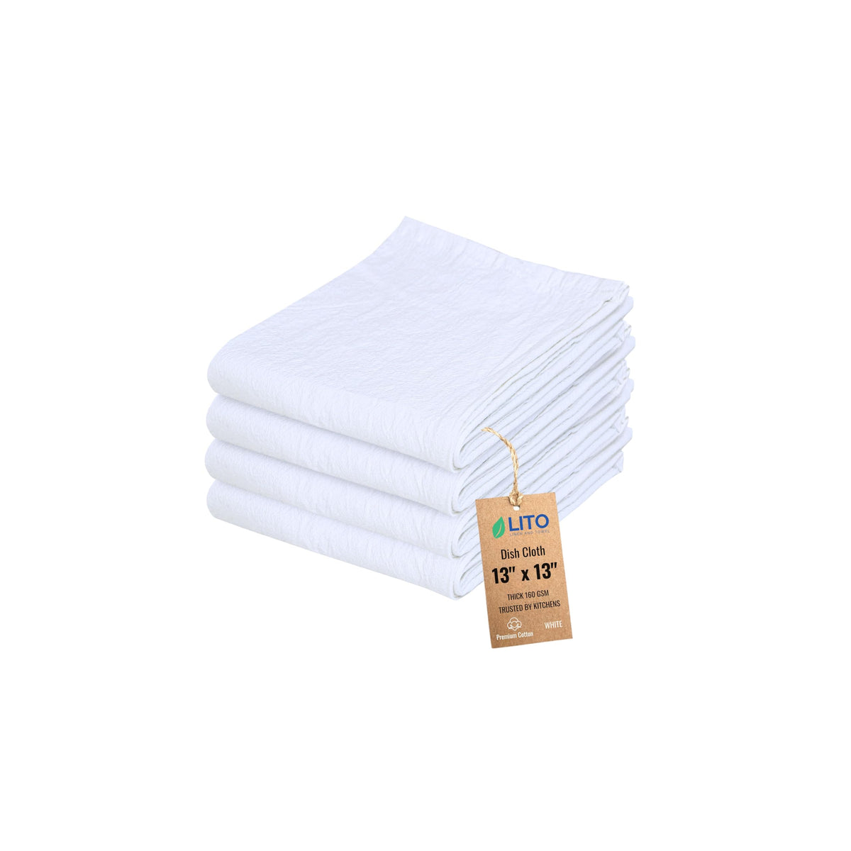 Flour Sack Towels | Tea Towel for Crafts| Kitchen Dish Cotton Blank Towel for Embroidery| Baking Bread Proofing Linen Cover| Super Absorbent Quick Dry| 12 Pack 18"x 28" White