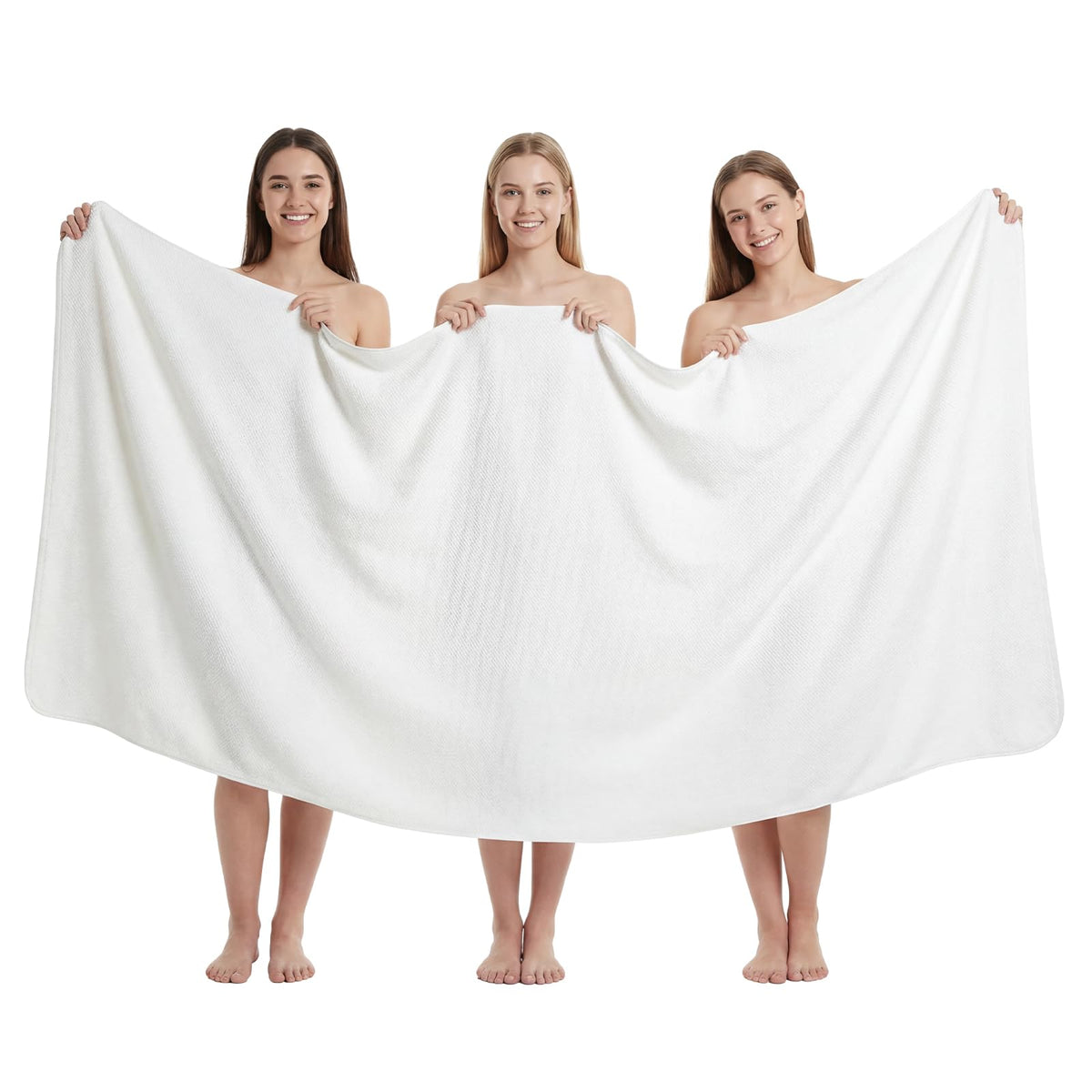 REDKISS Pack of 1 Jumbo Bath Sheet, 40 x 80 Inches Microfiber Oversized Bath Towel for Bathroom, Extra Large & Lightweight, Quick-Dry, Super Soft & Highly Absorbent, Perfect to Wrap Yourself In, Black
