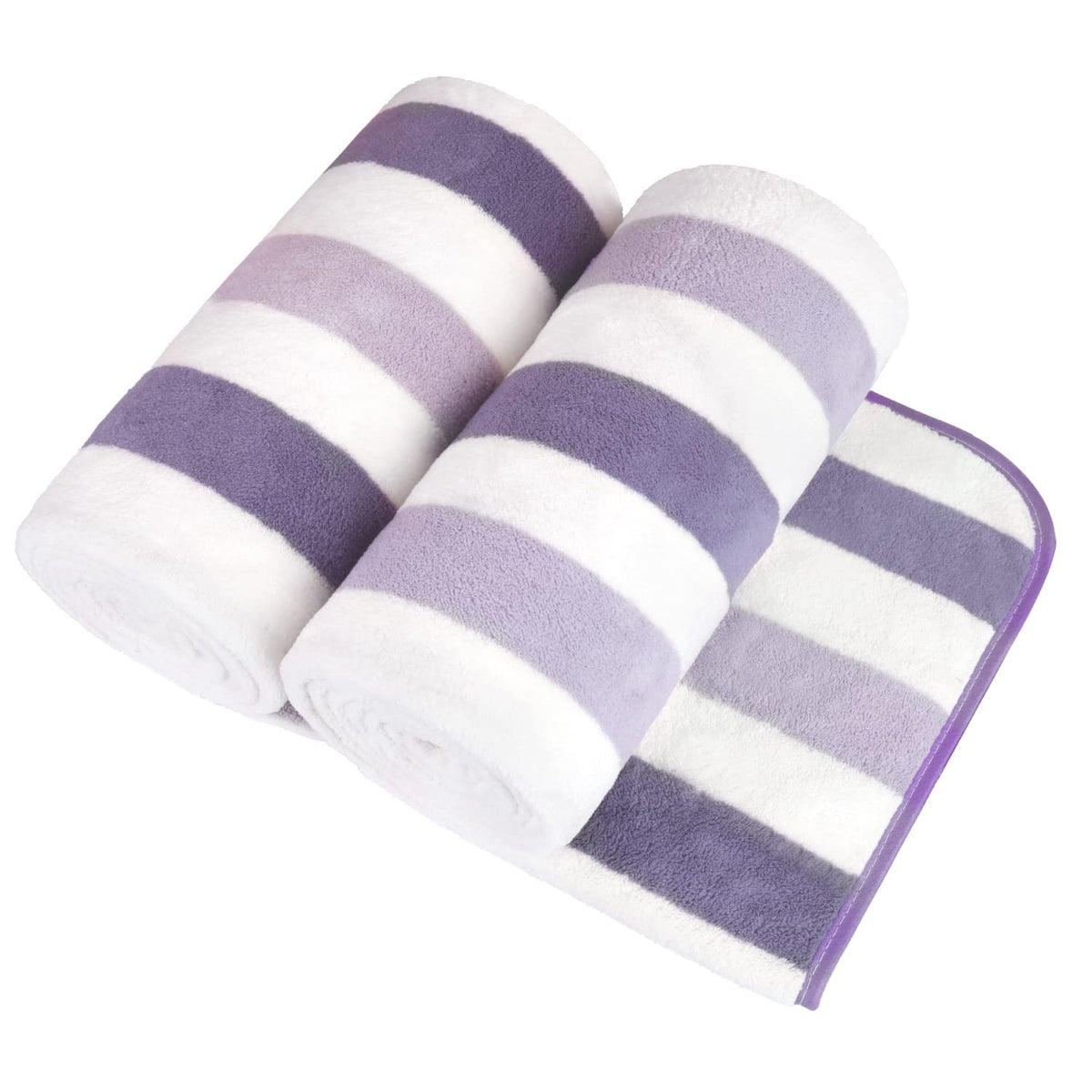 JML Microfiber Bath Towel with Hanging Loop, 2 Pack, 30" x 60", Grey