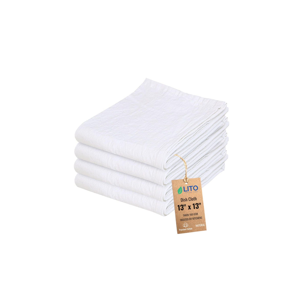 Flour Sack Towels | Tea Towel for Crafts| Kitchen Dish Cotton Blank Towel for Embroidery| Baking Bread Proofing Linen Cover| Super Absorbent Quick Dry| 12 Pack 18"x 28" White