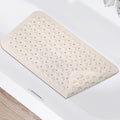 WarmSnow（TPE） Long Bathtub Mat Non Slip 39.5 x 16 Inch, Inside Shower Mats with Suction Cups & Drain Holes, Soft TPE Bath Mat for Tub, Quick-Drain Bathroom Floor Mats, Dark Gray
