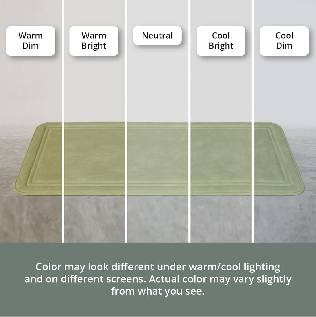 ITSOFT Memory Foam Bath Mat 31x20, Non Slip, Machine Washable, Quick Dry & Absorbent Rugs, Bath Mats for Bathroom Floor, Tub & Shower, Bathroom Rug, Sage Green
