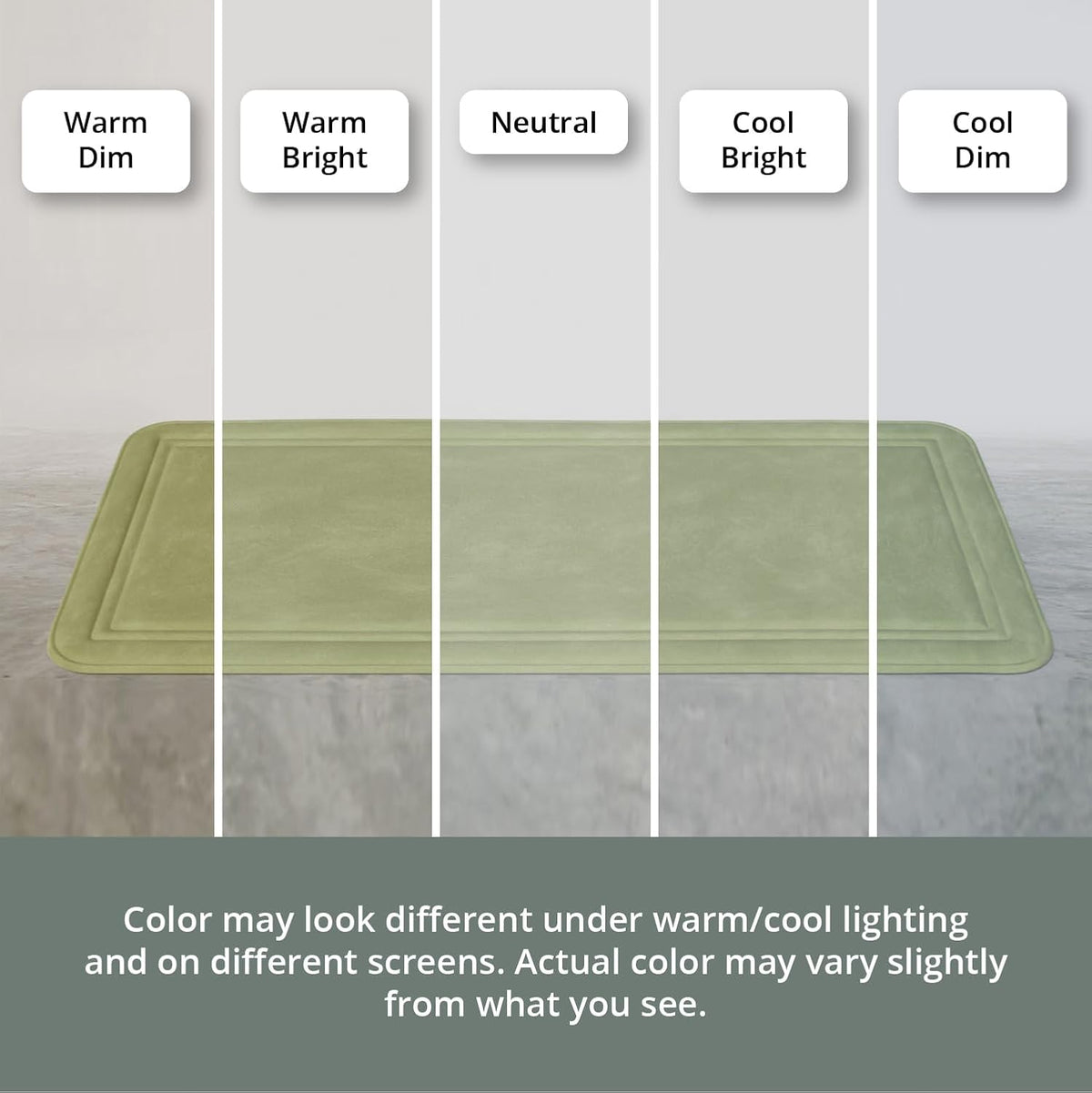 ITSOFT Memory Foam Bath Mat 31x20, Non Slip, Machine Washable, Quick Dry & Absorbent Rugs, Bath Mats for Bathroom Floor, Tub & Shower, Bathroom Rug, Sage Green