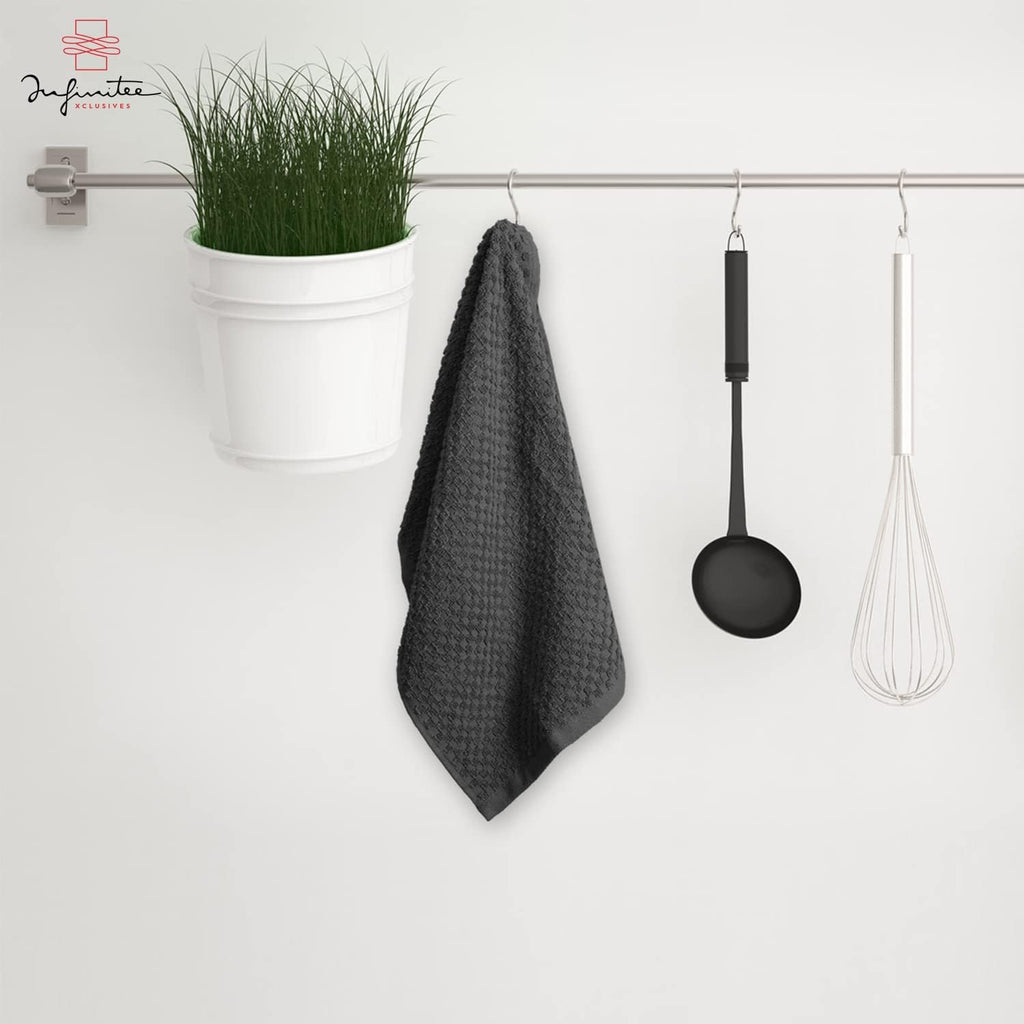 Infinitee Xclusives Kitchen Towels - 6 Pack - Cotton Dish Towel |15" x 25"|