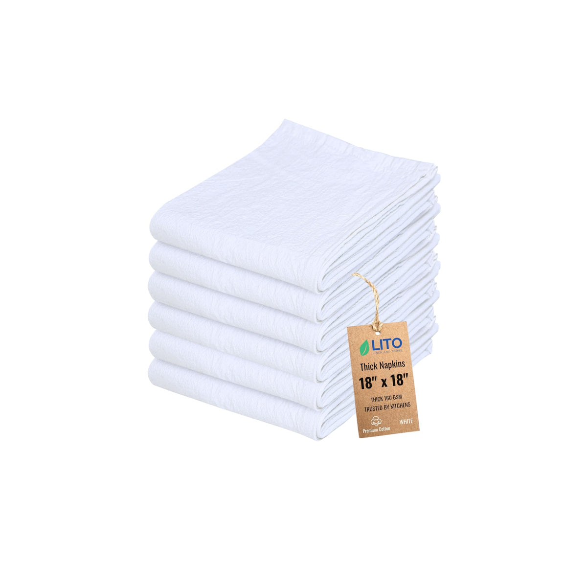 Flour Sack Towels | Tea Towel for Crafts| Kitchen Dish Cotton Blank Towel for Embroidery| Baking Bread Proofing Linen Cover| Super Absorbent Quick Dry| 12 Pack 18"x 28" White