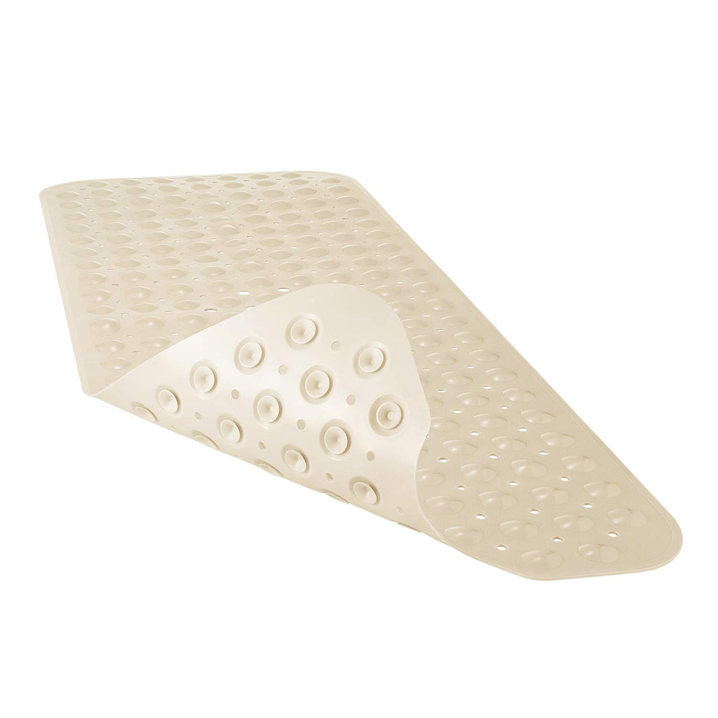 YINENN Bath and Shower Safety Mats 40x16 inch, Non Slip with Suction Cups for Bathroom Stall and Tub Floor, Extra Large and Machine Washable, Drain Holes Keep Bathtub Clean, Clear