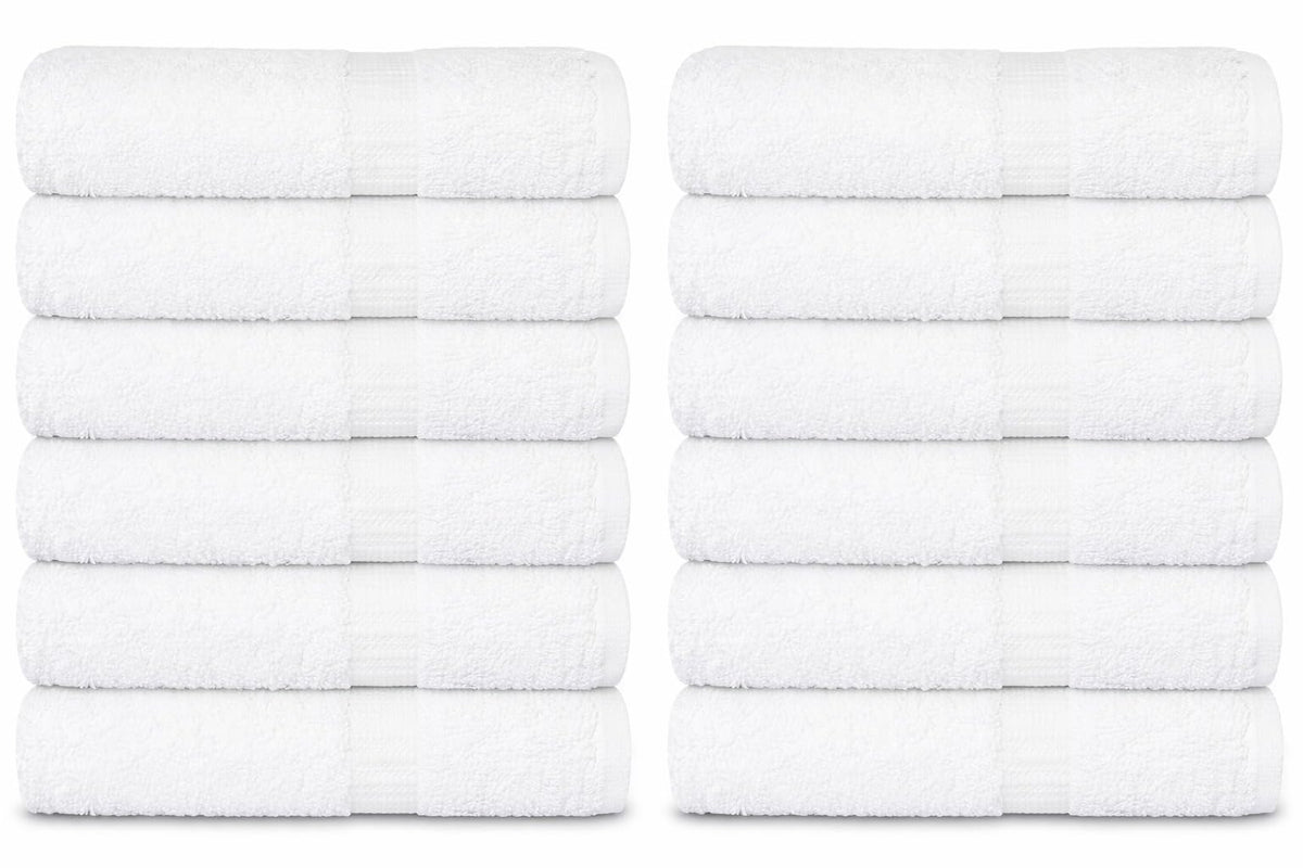 GOLD TEXTILES Premium Black Bath Mat - 2 Pack 22x34 Inches - Not a Bathroom Rug - 100% Ring Spun Cotton - Highly Absorbent & Non Slip Shower Bathroom Floor Mat Towel - Machine Washable