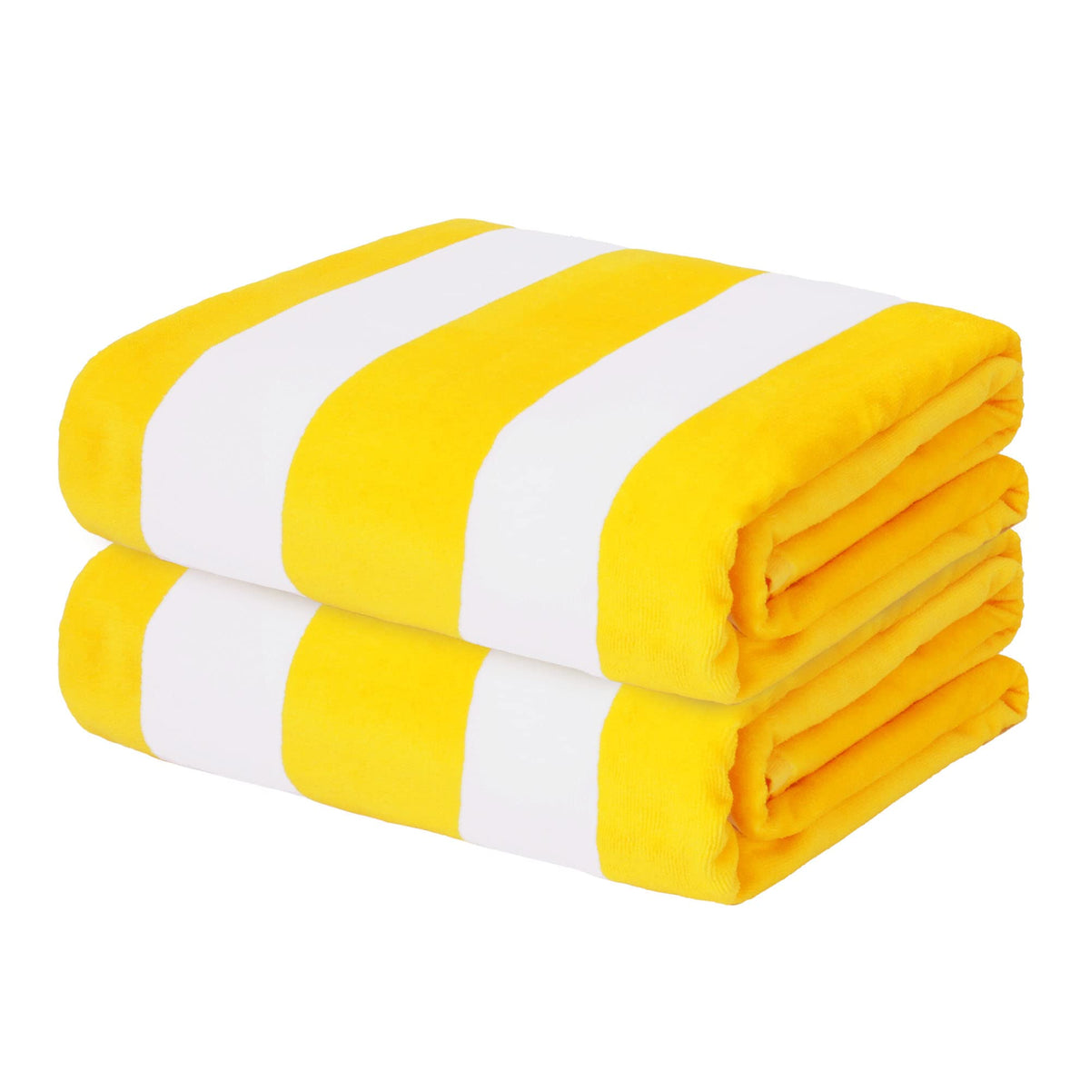 Exclusivo Mezcla 2 Pack Cotton Pool Beach Towel, Oversized Stripe Towel Set