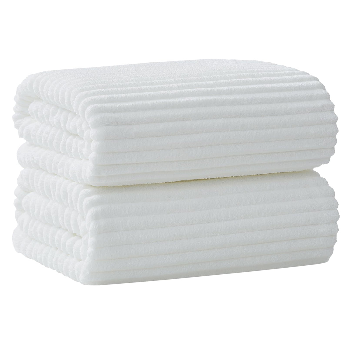 6 PC Bath Towel Set, 40"x80" Oversized Bath Sheets, Navy Blue