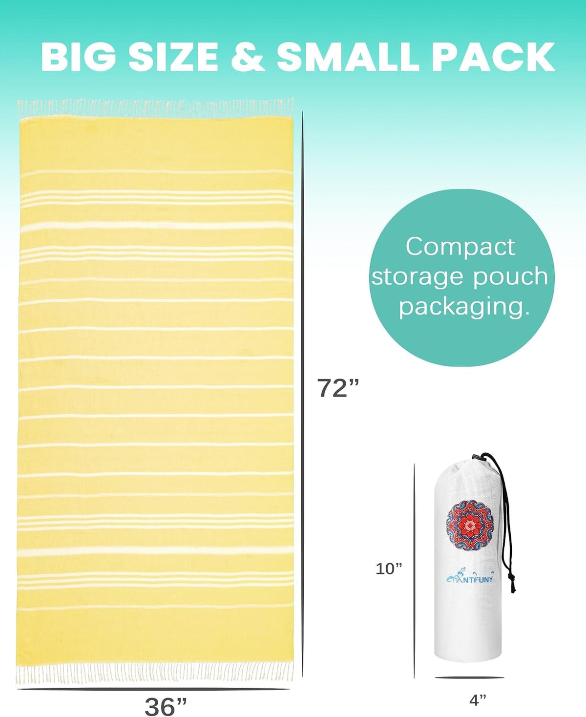 Turkish Beach Towels Vacation Essentials Quick Dry Sand Free Soft Absorbent Adult Oversized Bath Pool Swim Long Towel Lightweight Thin Fast Drying Over The Chair Towel Sand Repellent Anti Yellow