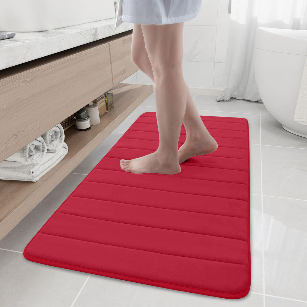 Buganda Memory Foam Bath Mat 30 x 20, Ultra Soft Absorbent Bathroom Rugs
