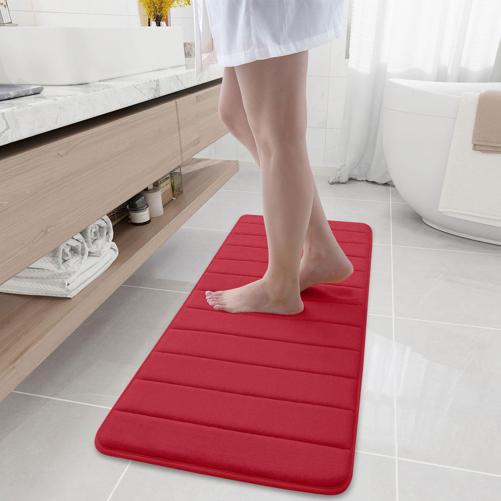 Buganda Memory Foam Bath Mat 30 x 20, Ultra Soft Absorbent Bathroom Rugs