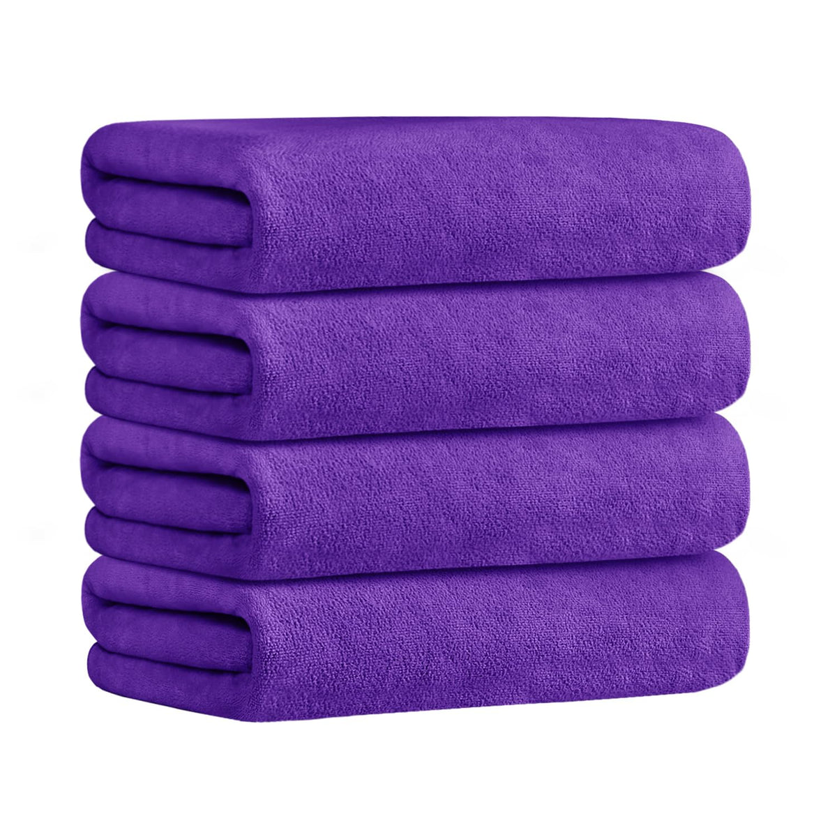 JML Microfiber Bath Towel with Hanging Loop, 2 Pack, 30" x 60", Grey