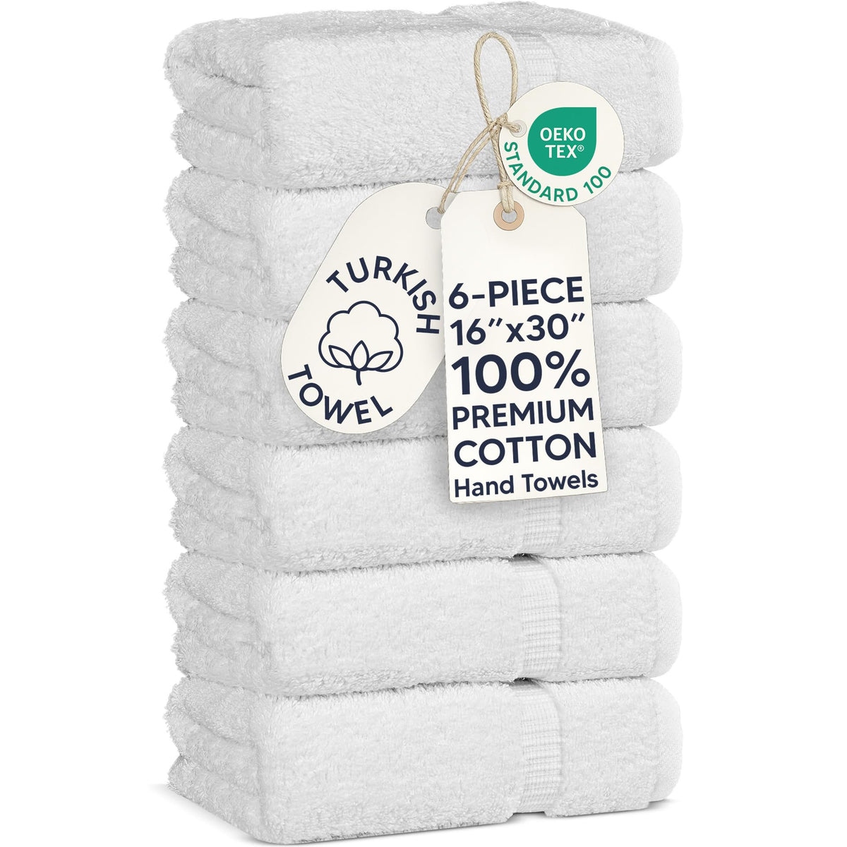 Chakir Turkish Linens 100% Cotton 4-Pack Bath Towels 27x54, Gray