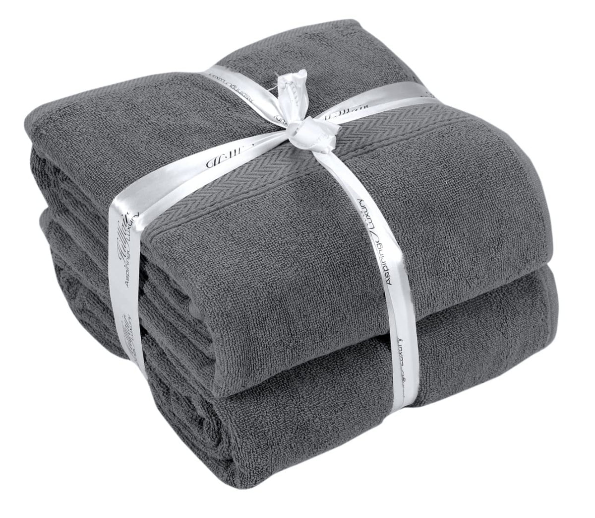 HILLFAIR 900 GSM 100% Cotton Floor Towels - 2 Piece Towels Set - Ocean Blue