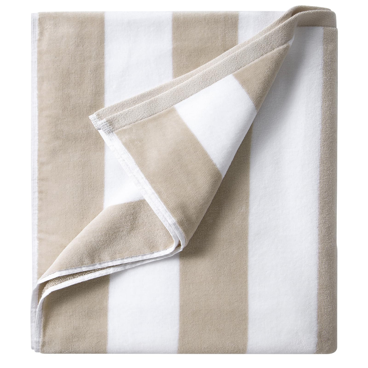 LULUHOME Oversized Beach Towel 36x70 Inch,100% Cotton,Striped Pool Towel