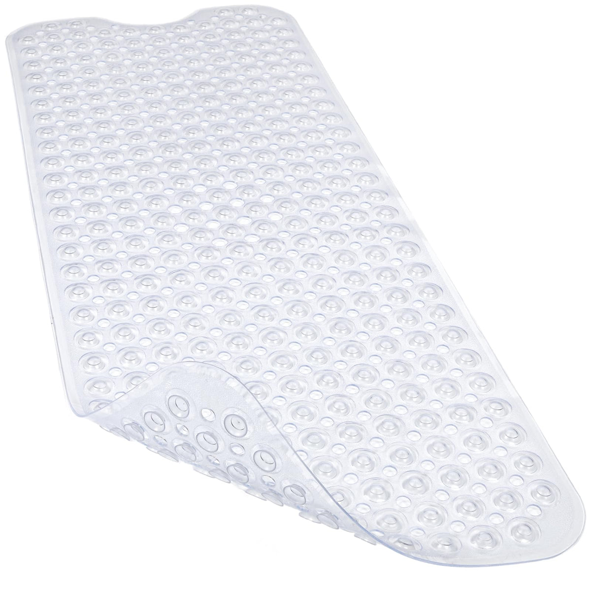 Bathtub and Shower Mats, 40x16 Inch Extra Large Non Slip Soft Bath Tub Mat with Suction Cups and Drain Holes for Bathroom Floor and Keep Tubs Clean, Machine Washable, Black