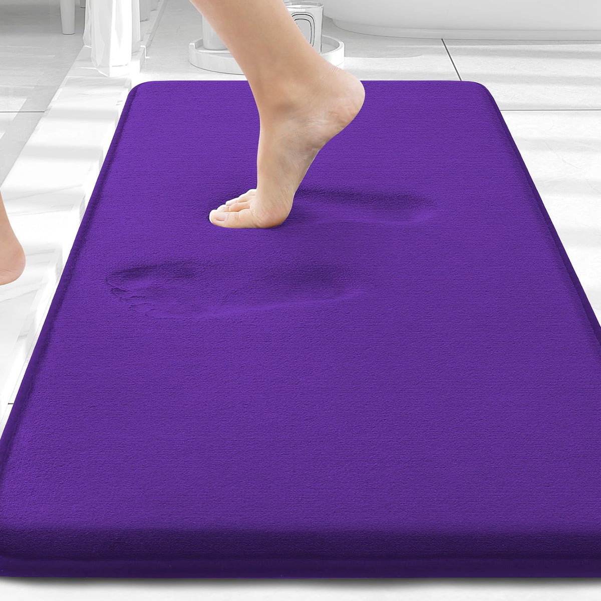Smiry Memory Foam Bath Mat 30x20, Extra Soft and Absorbent Bathroom Rugs