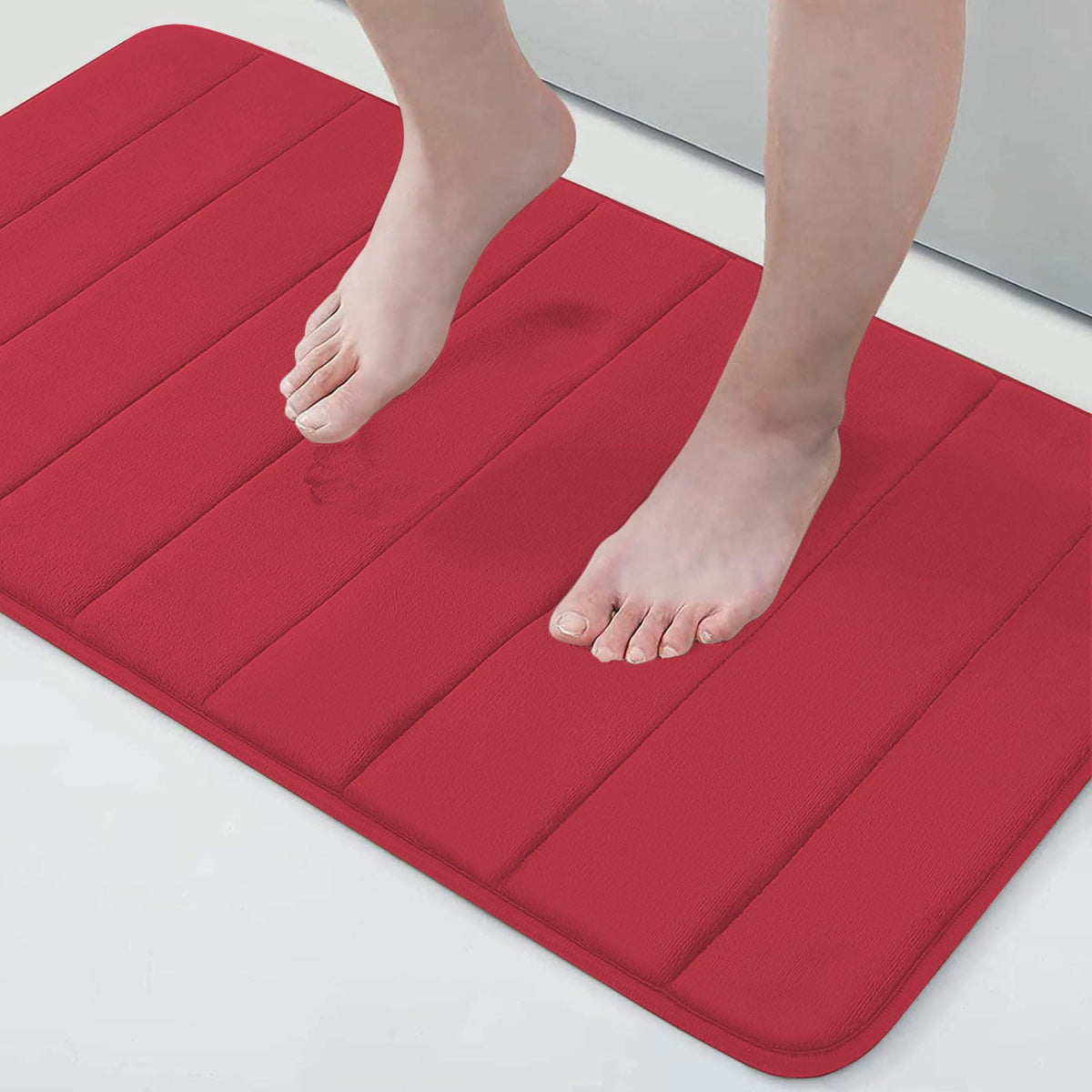 Buganda Memory Foam Bath Mat 30 x 20, Ultra Soft Absorbent Bathroom Rugs