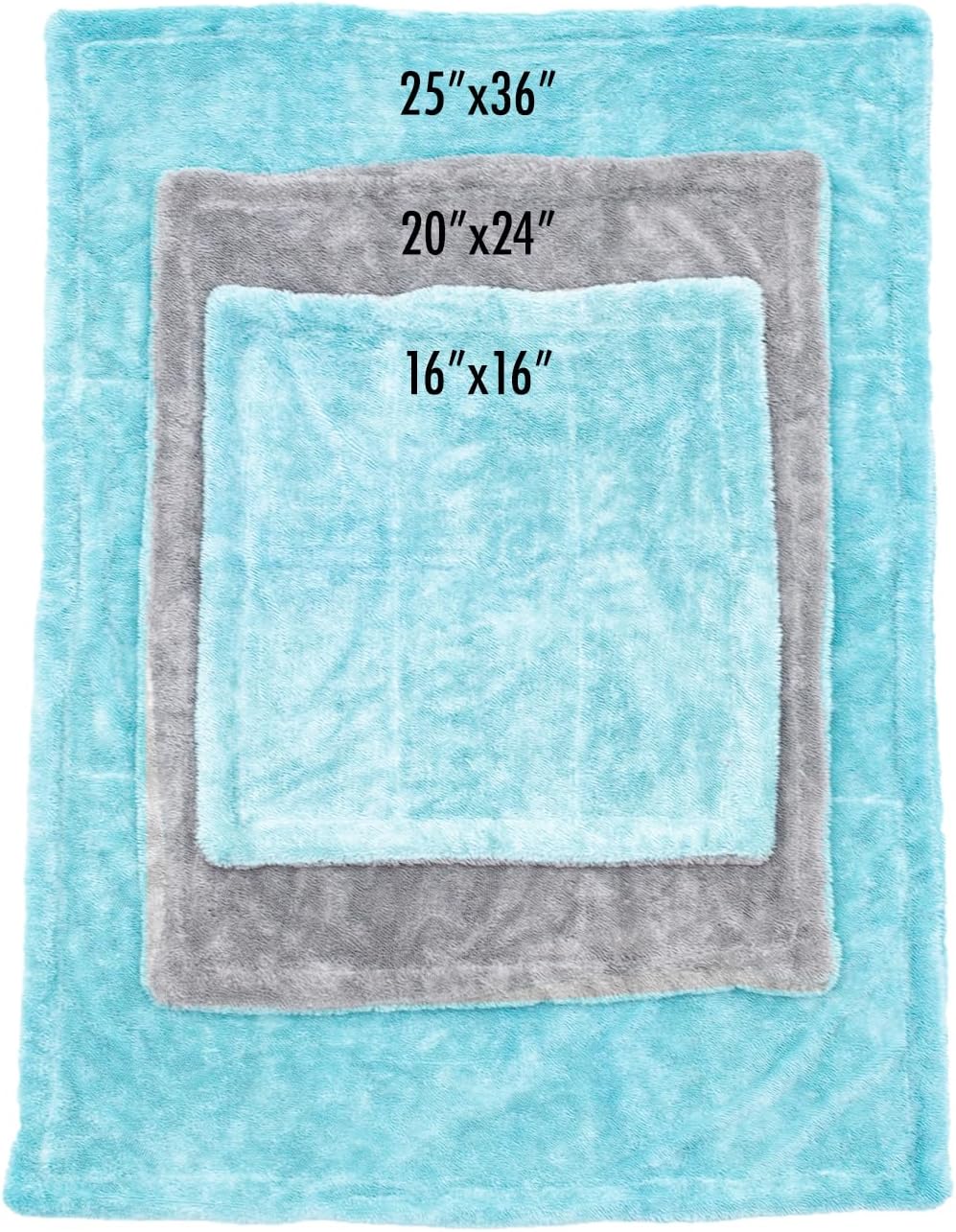 The Rag Company, The Liquid8r, Absorbent 70/30 Blend Microfiber Drying Towel for Cars, Trucks, and SUVs, Safe for Detailing, Scratch-Free, Twist Loop, 1100 GSM, 20x24 Inches, Aqua Blue/Grey