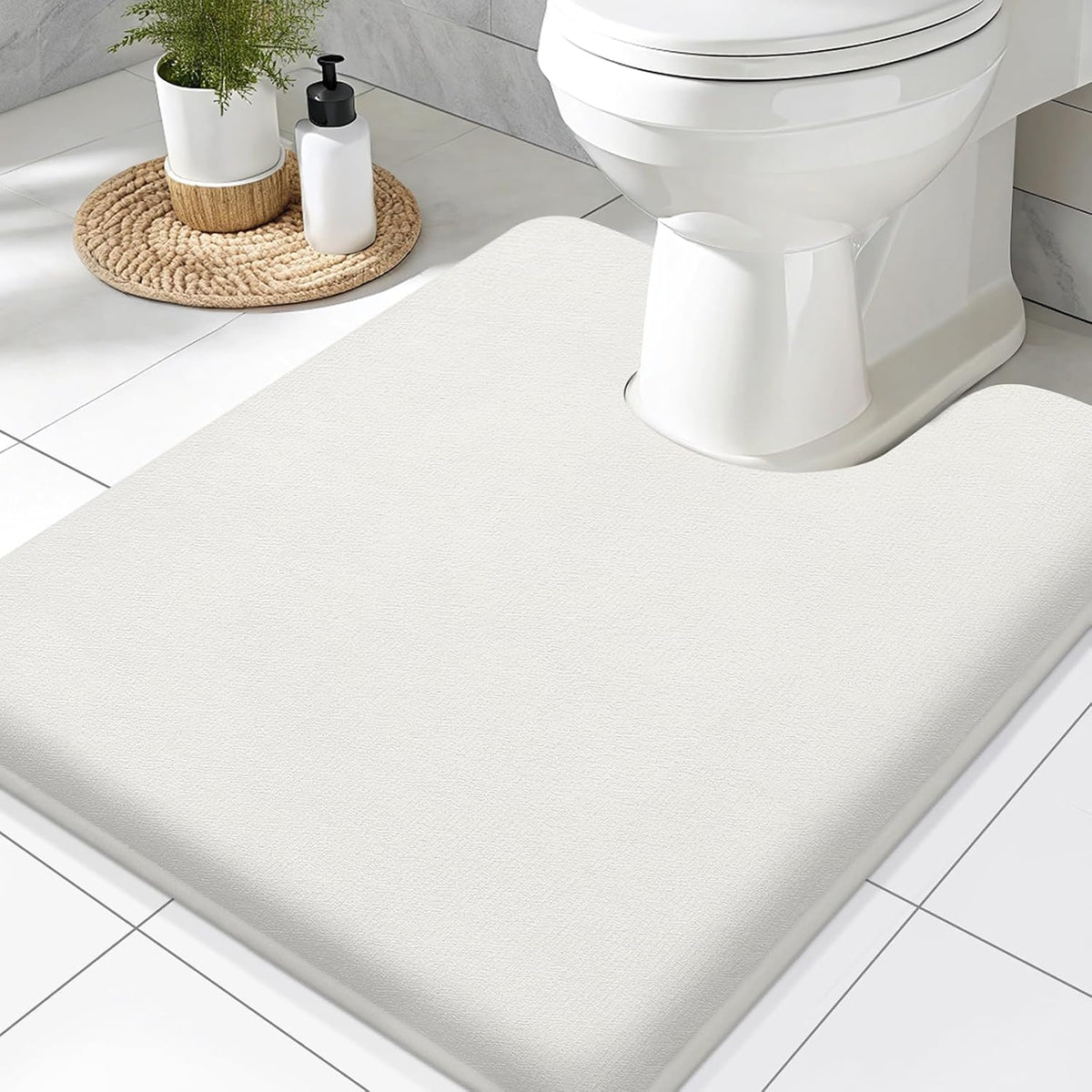 Smiry Memory Foam Bath Mat 30x20, Extra Soft and Absorbent Bathroom Rugs