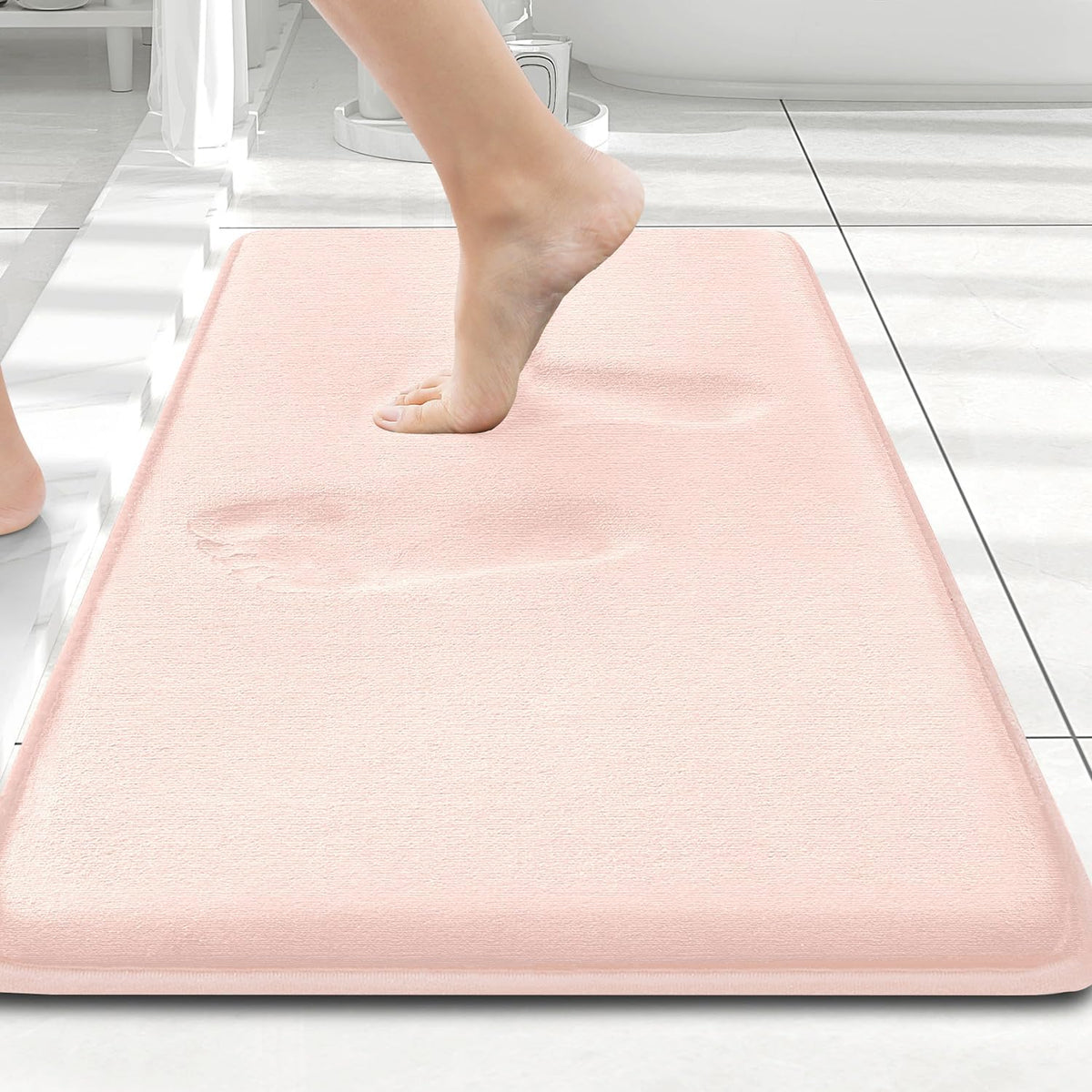 Smiry Memory Foam Bath Mat 30x20, Extra Soft and Absorbent Bathroom Rugs