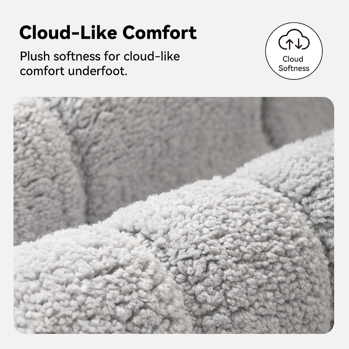 GRANNY SAYS Gray Bathroom Rug 20" x 30", Non-Slip Microfiber Bath Mat
