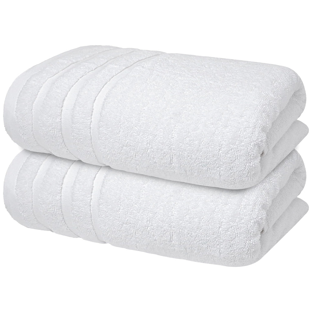 Infinitee Xclusives 100% Ring-Spun Cotton Bath Towels for Bathroom - Pack 2