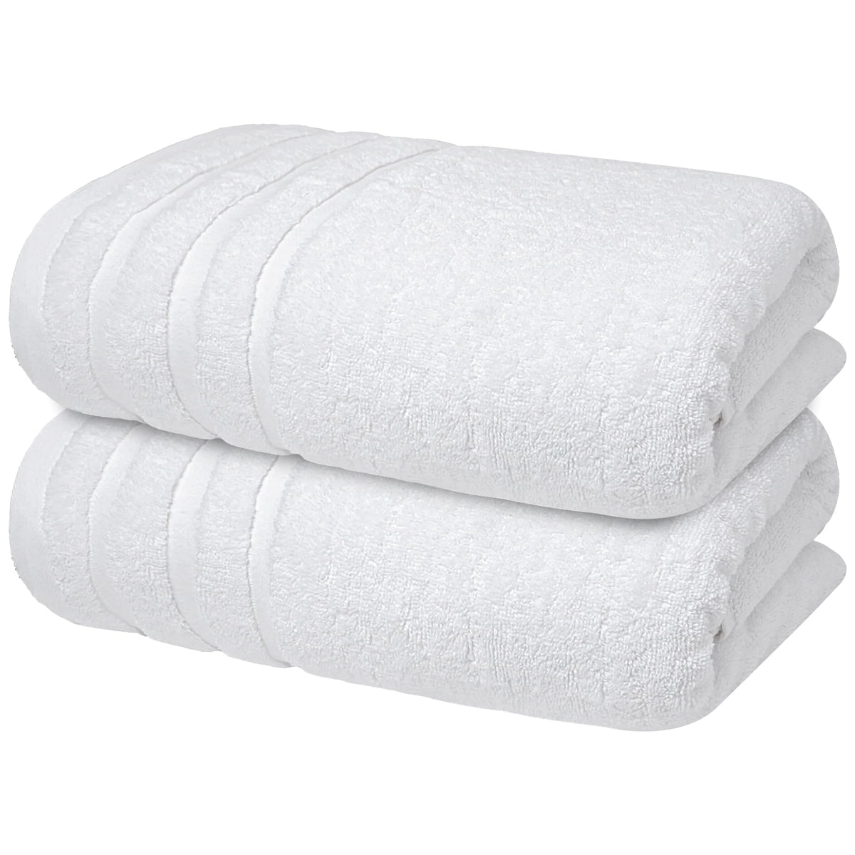 Infinitee Xclusives 100% Ring-Spun Cotton Bath Towels for Bathroom - Pack 2
