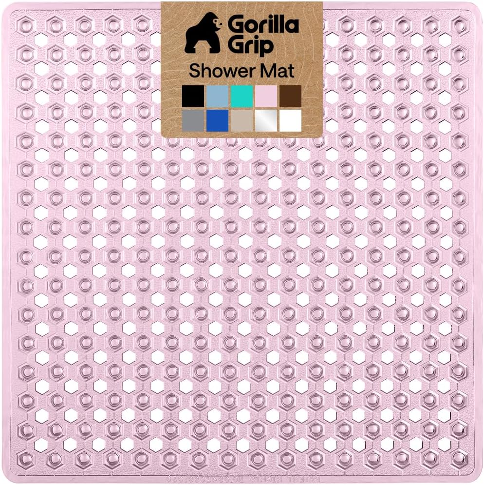 GORILLA GRIP Bath Tub Shower Mat, Bathtub Floor Liner, 35x16 Clear