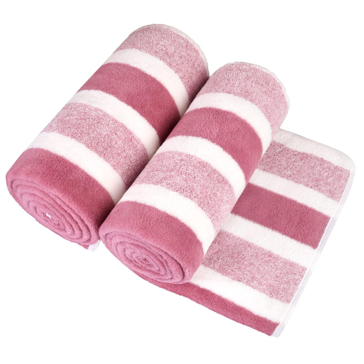 JML Microfiber Bath Towel with Hanging Loop, 2 Pack, 30" x 60", Grey