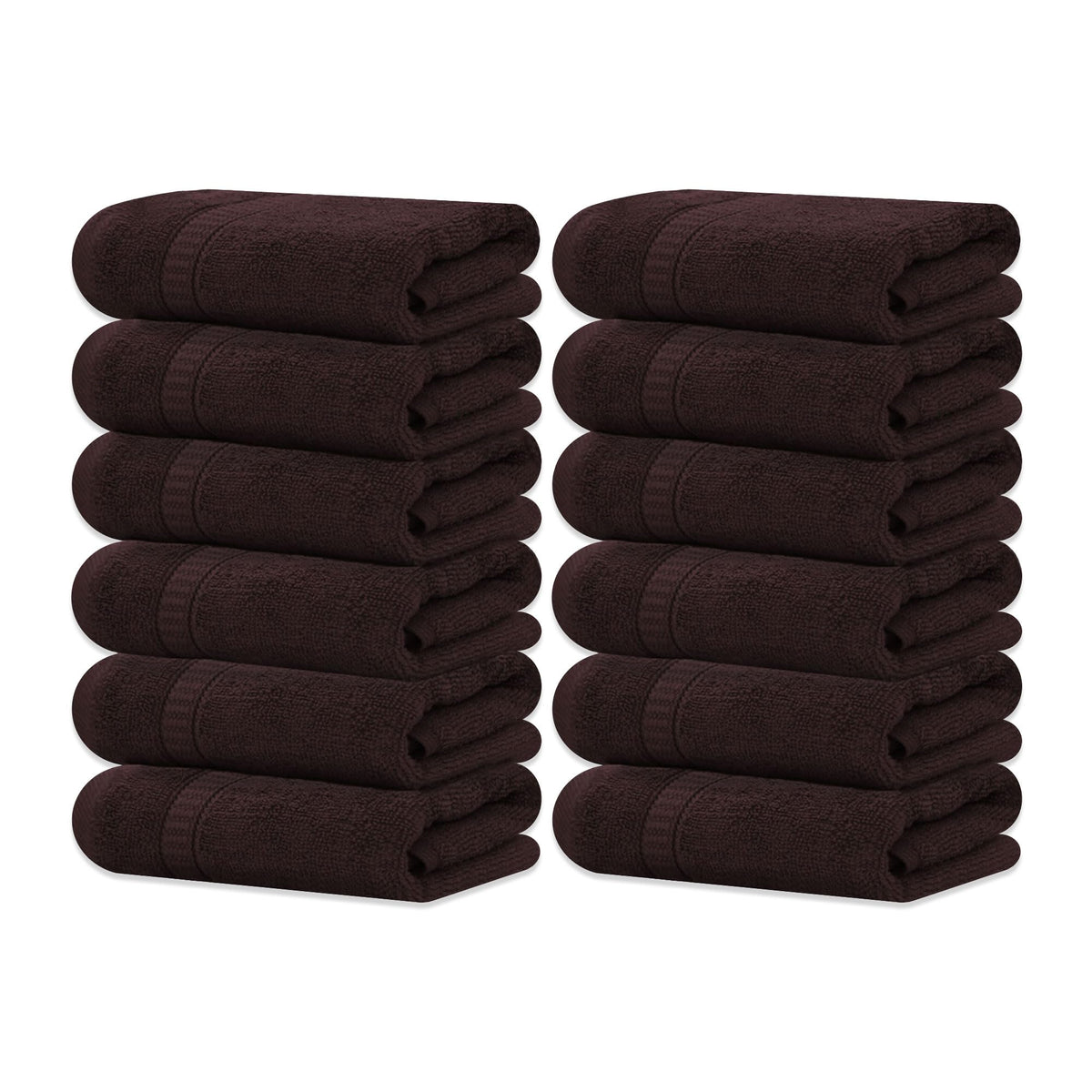 GOLD TEXTILES Premium Black Bath Mat - 2 Pack 22x34 Inches - Not a Bathroom Rug - 100% Ring Spun Cotton - Highly Absorbent & Non Slip Shower Bathroom Floor Mat Towel - Machine Washable