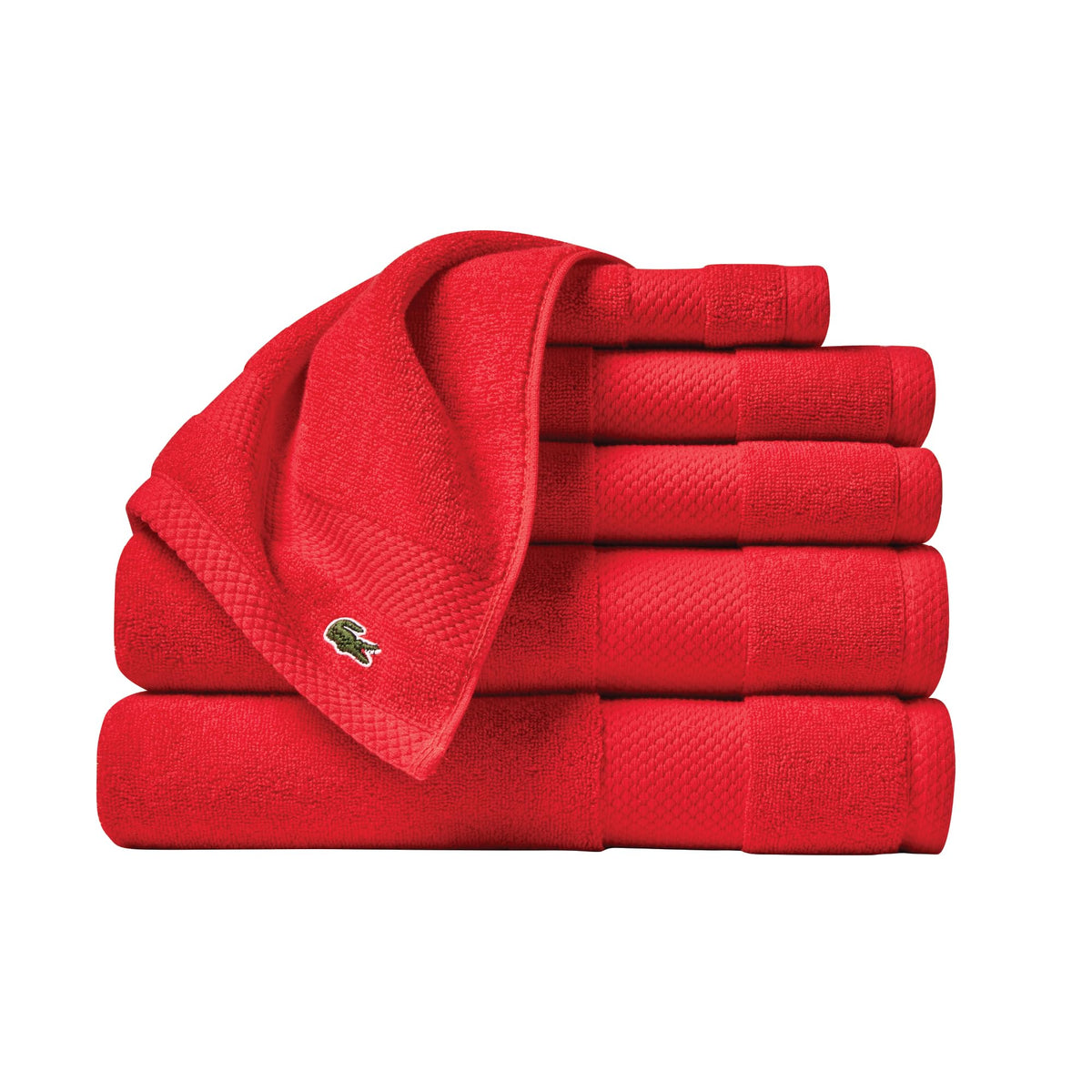 Lacoste Heritage 100% Supima Cotton Bath Towel 30" x 54", Micro Chip