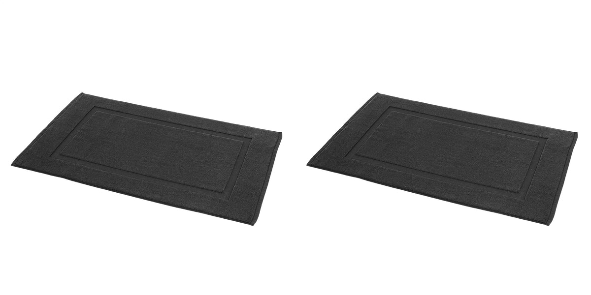 Amazon Basics Non-Slip Cotton Bath Mat, 100% Cotton Absorbent, Machine Washable, 31" L x 20" W, Bright White