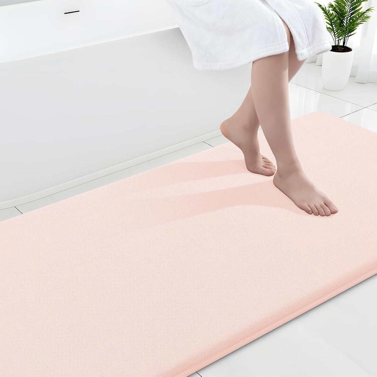 Smiry Memory Foam Bath Mat 30x20, Extra Soft and Absorbent Bathroom Rugs