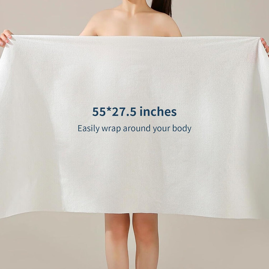 10 Pack Disposable Bath Towels 55''X27.5'’ Durable Portable Camping Towels