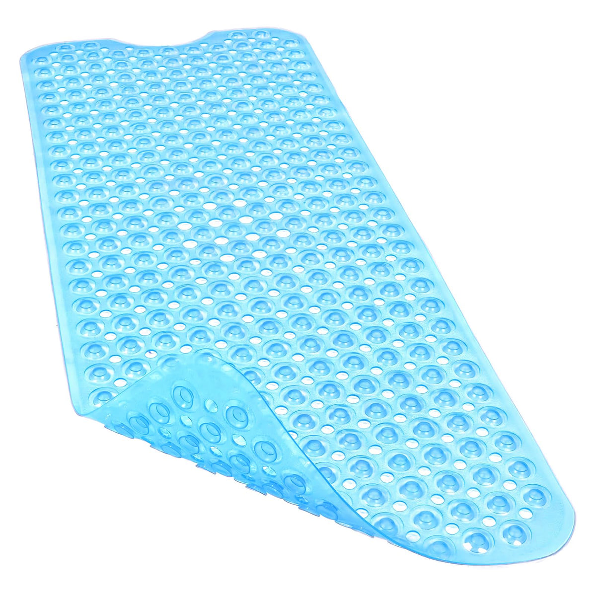Bathtub and Shower Mats, 40x16 Inch Extra Large Non Slip Soft Bath Tub Mat with Suction Cups and Drain Holes for Bathroom Floor and Keep Tubs Clean, Machine Washable, Black