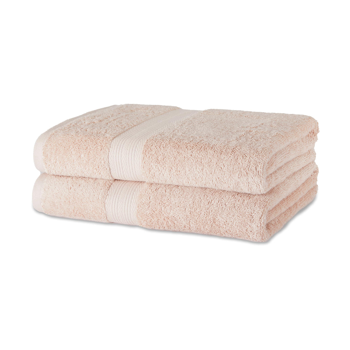 Amazon Basics 6-Piece Oversized Highly Absorbent Fade-Resistant Towel Set, 100% Cotton Towels for Bathroom, Soft, 2 Bath Towels, 2 Hand Towels, 2 Washcloths, White