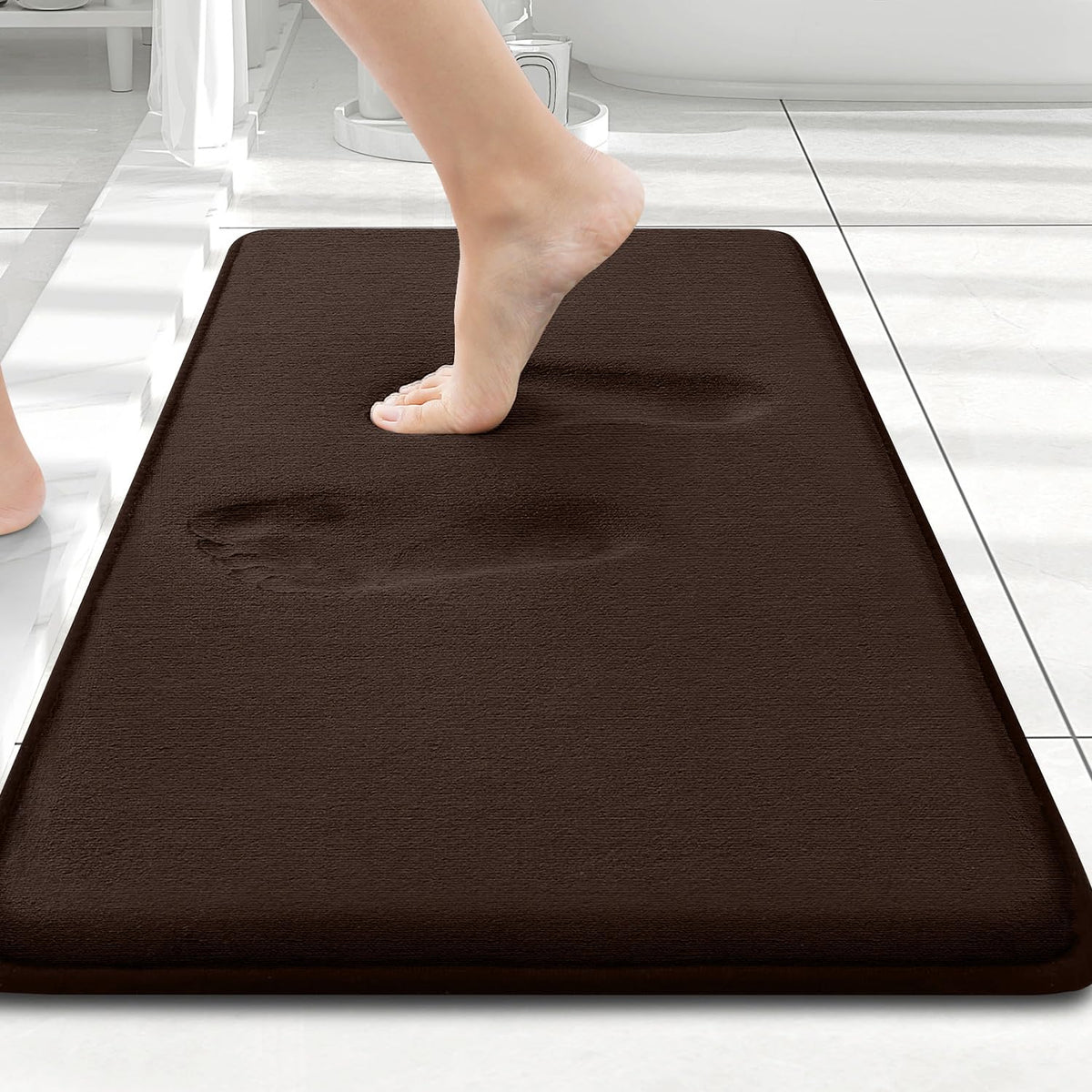 Smiry Memory Foam Bath Mat 30x20, Extra Soft and Absorbent Bathroom Rugs