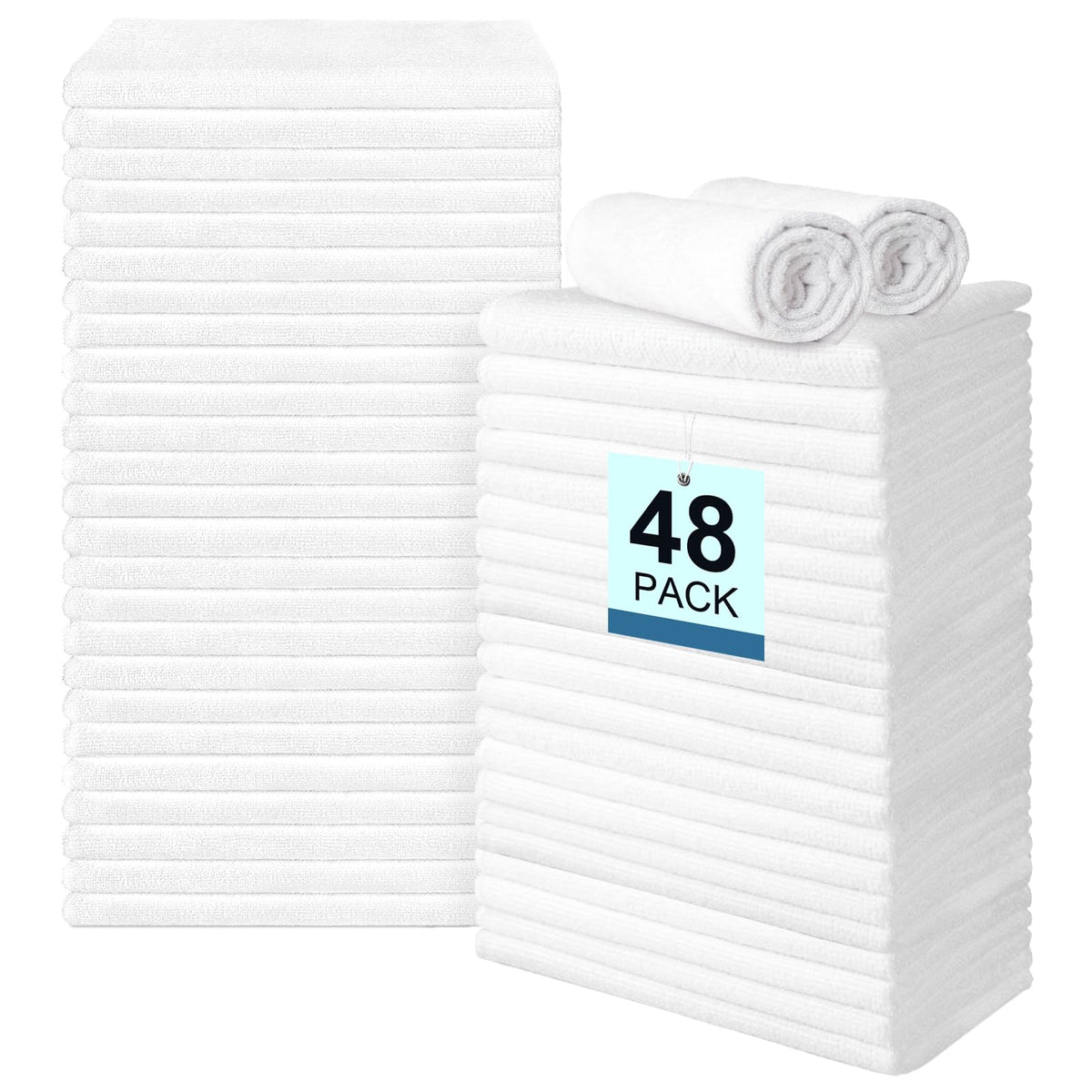 UNIMADE 24 Pack Gym Towels Set - Highly Absorbent Microfiber Salon Towels