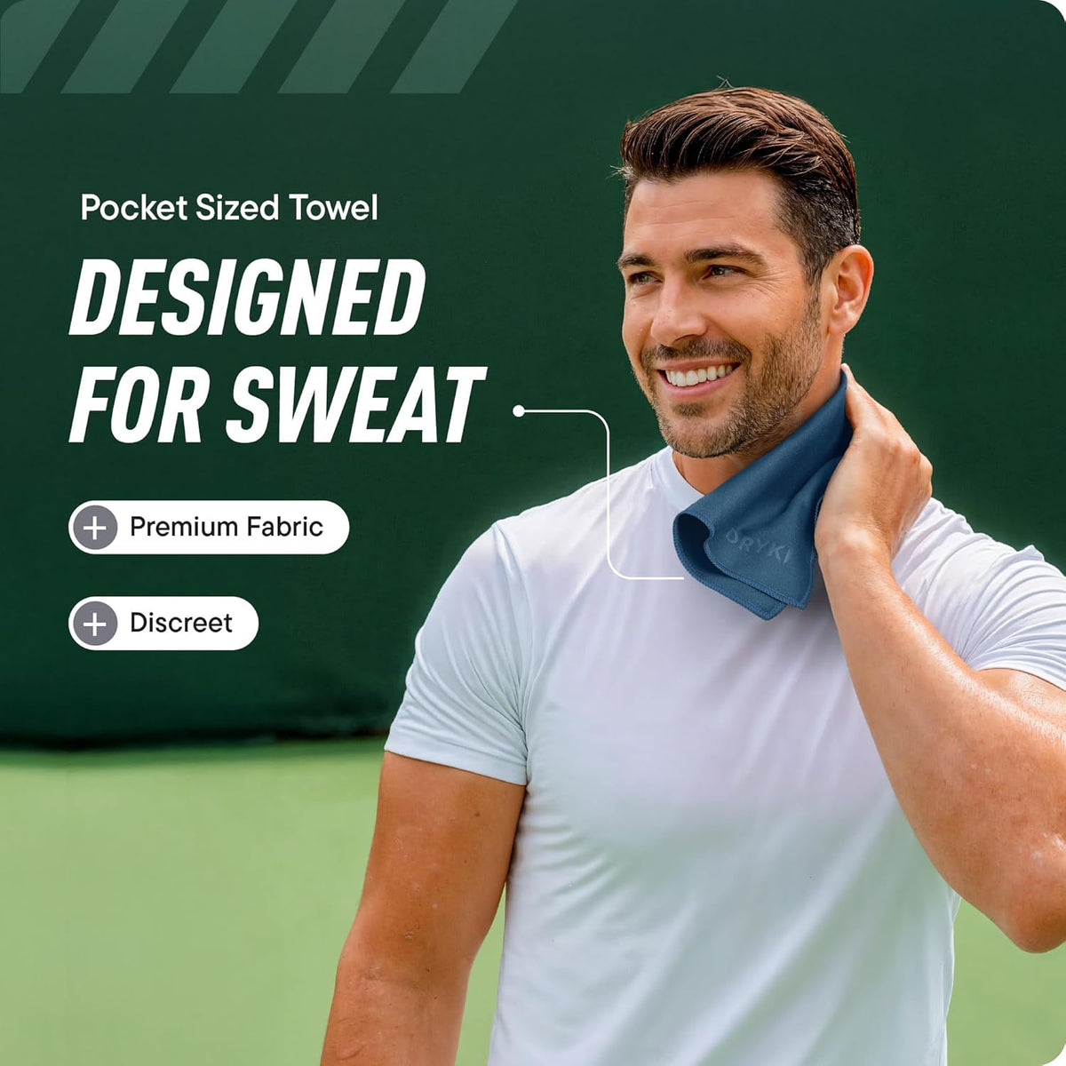 DRYKI Pocket-Sized Sweat Towels - Original Sweat Absorbing Handkerchiefs