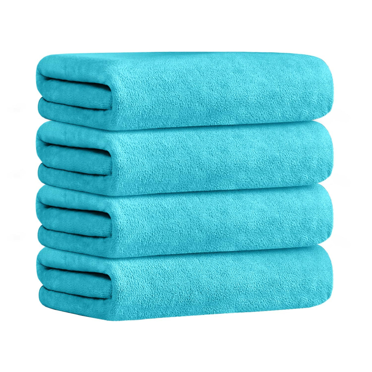 JML Microfiber Bath Towel with Hanging Loop, 2 Pack, 30" x 60", Grey