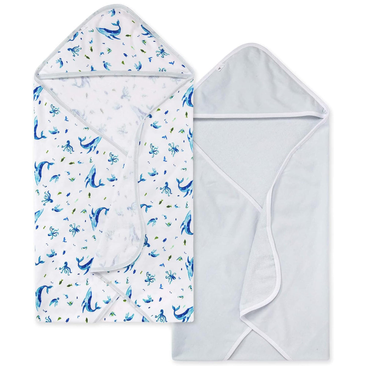 Burt's Bees Baby Infant Hooded Towels, Unisex Bath Essentials, 2-Pack