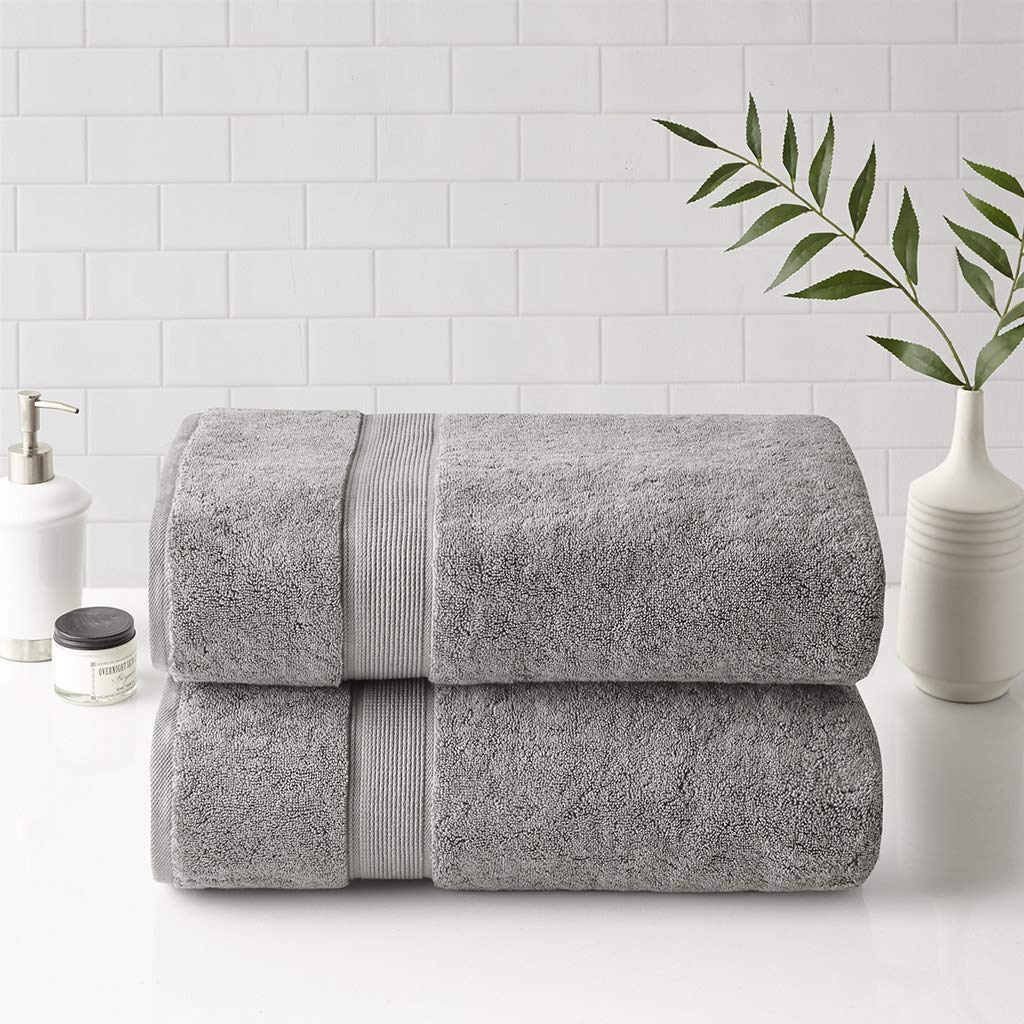 Madison Park 800GSM 100% Cotton Bathroom Bath Towel Set of 8, Light Blue