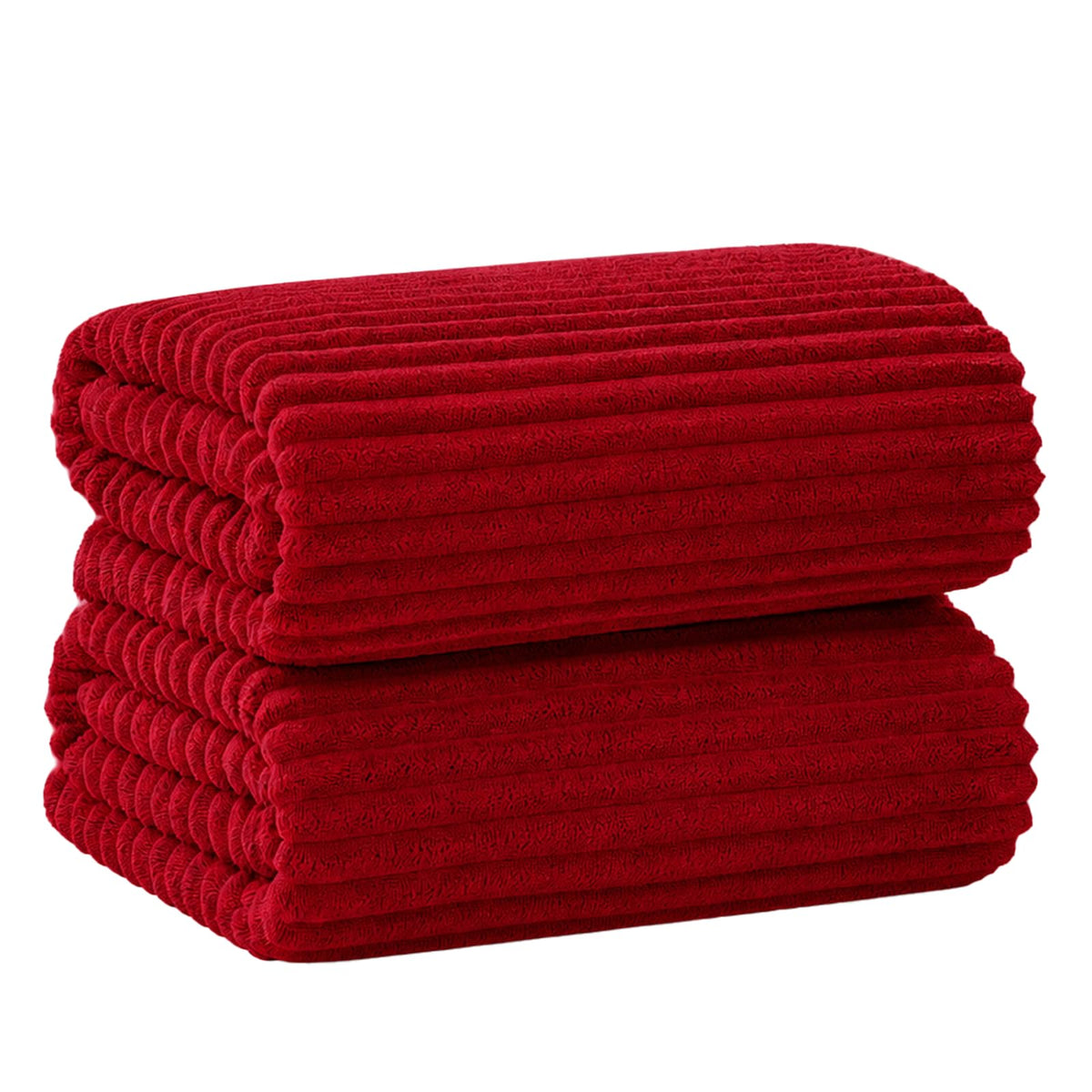 6 PC Bath Towel Set, 40"x80" Oversized Bath Sheets, Navy Blue