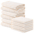 Homaxy Kitchen Towels and Dishcloths Set, Set of 8, Blue/Yellow/Red/Green